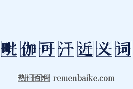 毗伽可汗近义词是什么意思的图片